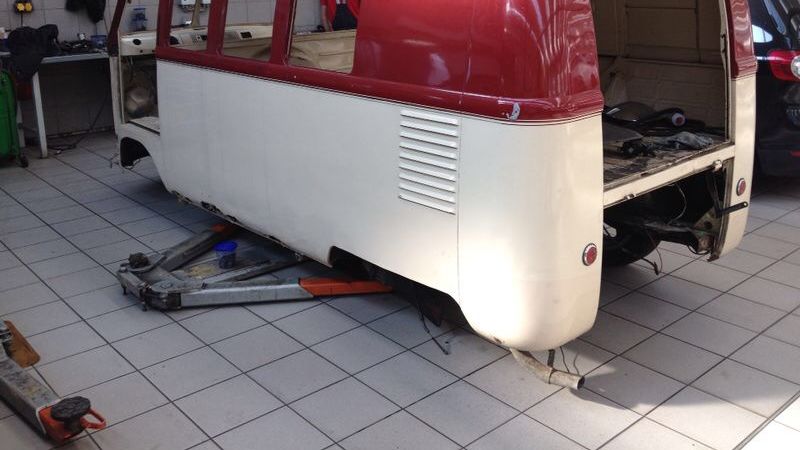 VW Bulli T1 Kombi Rückansicht