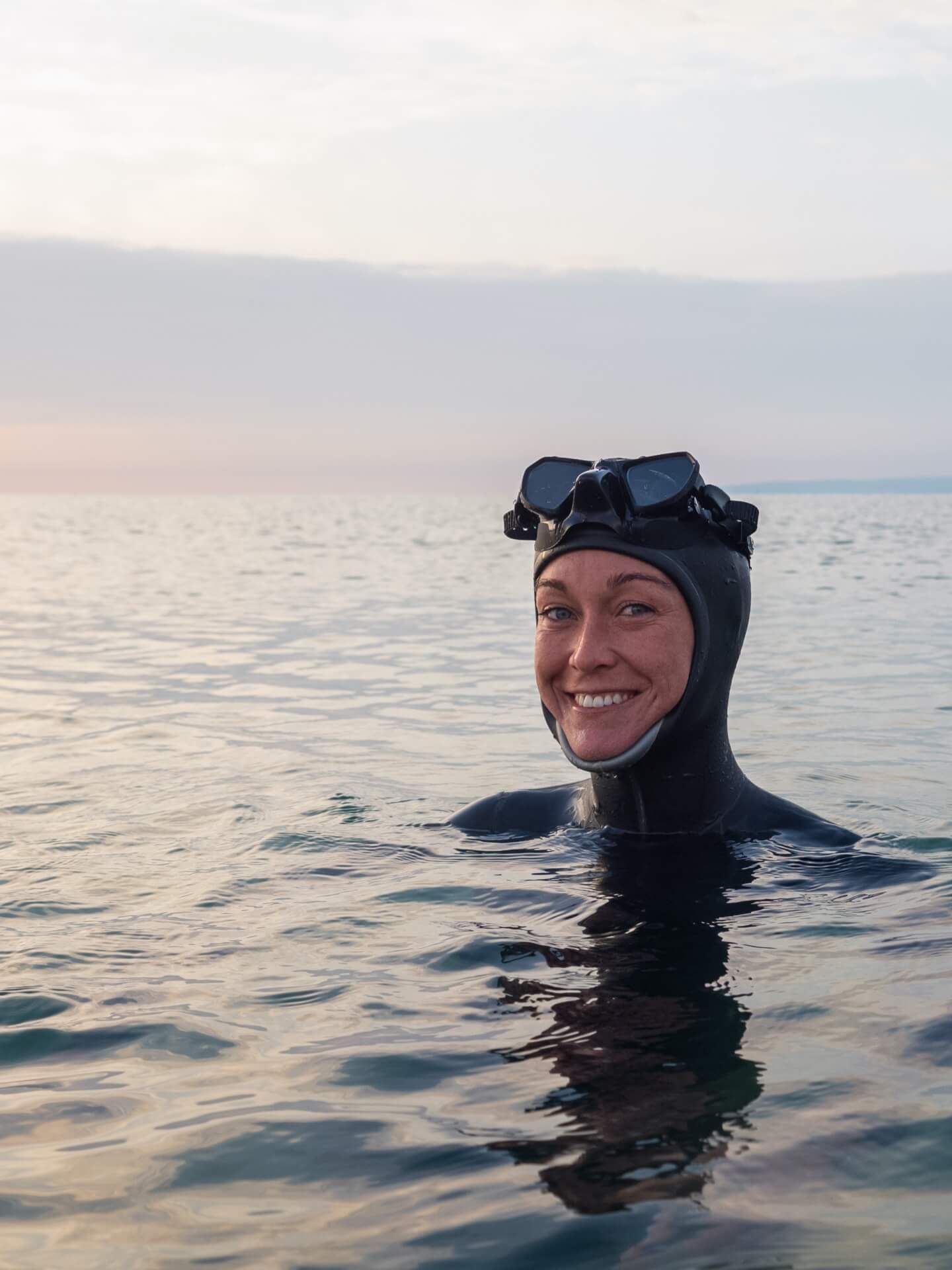 Alessia Zecchini im Meer