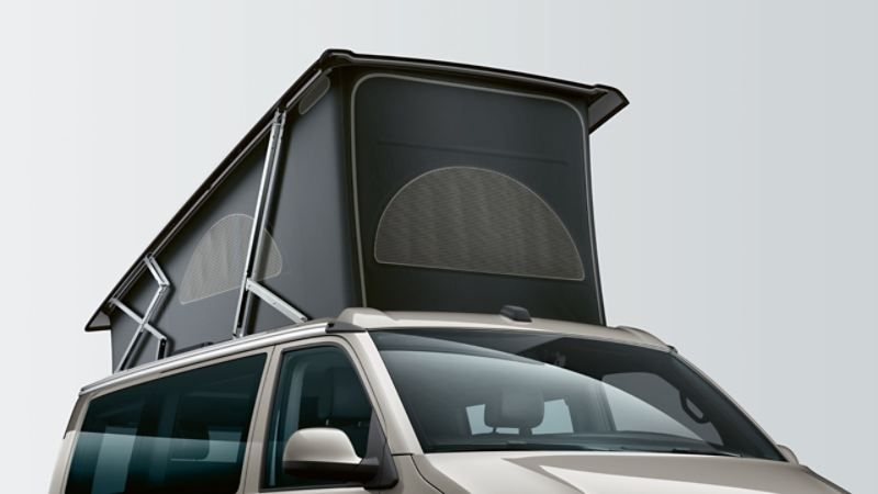 Das Aufstelldach des VW California 6.1 in der Detailansicht