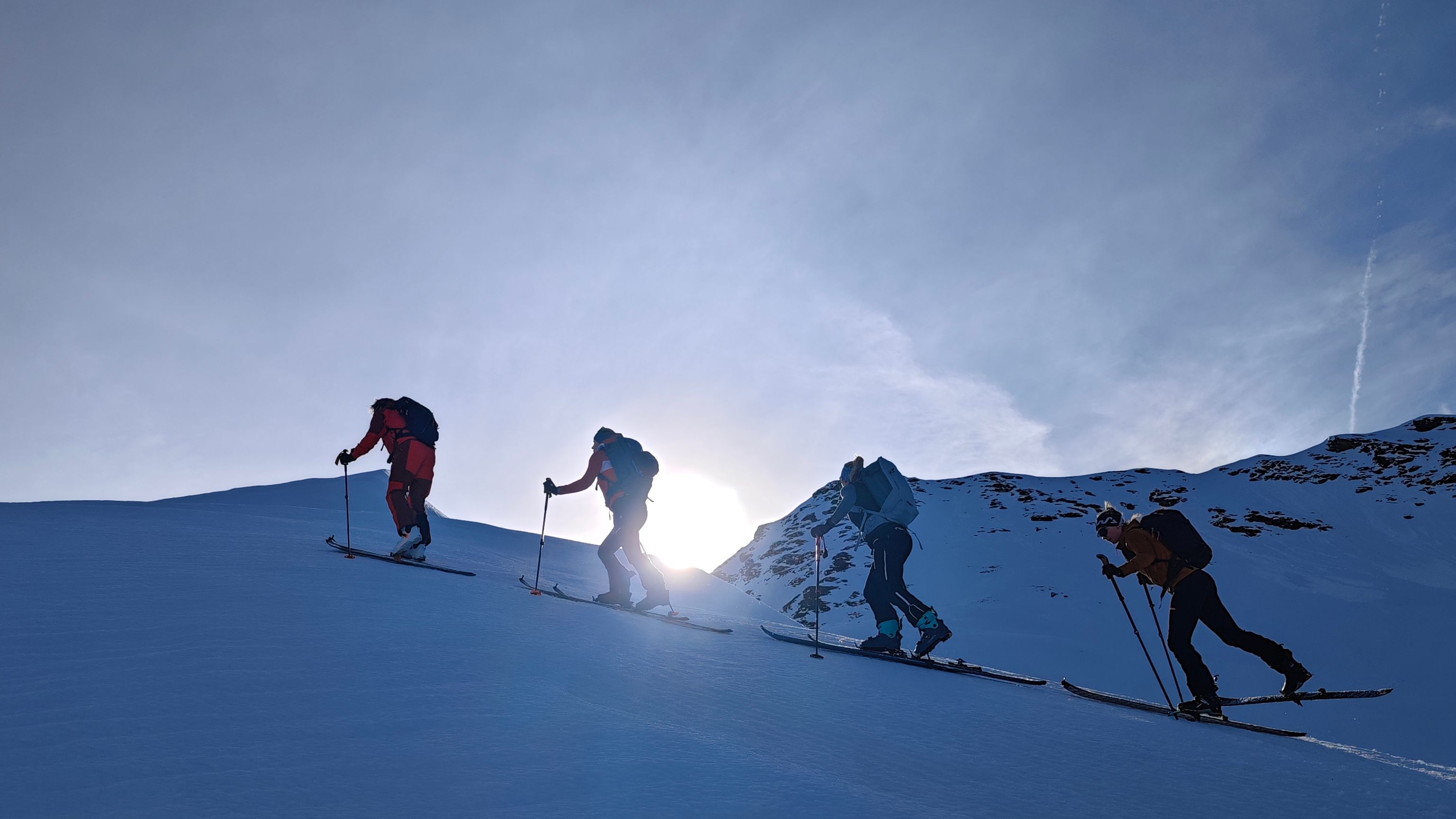 Paul Verbnjak geht eine Skitour