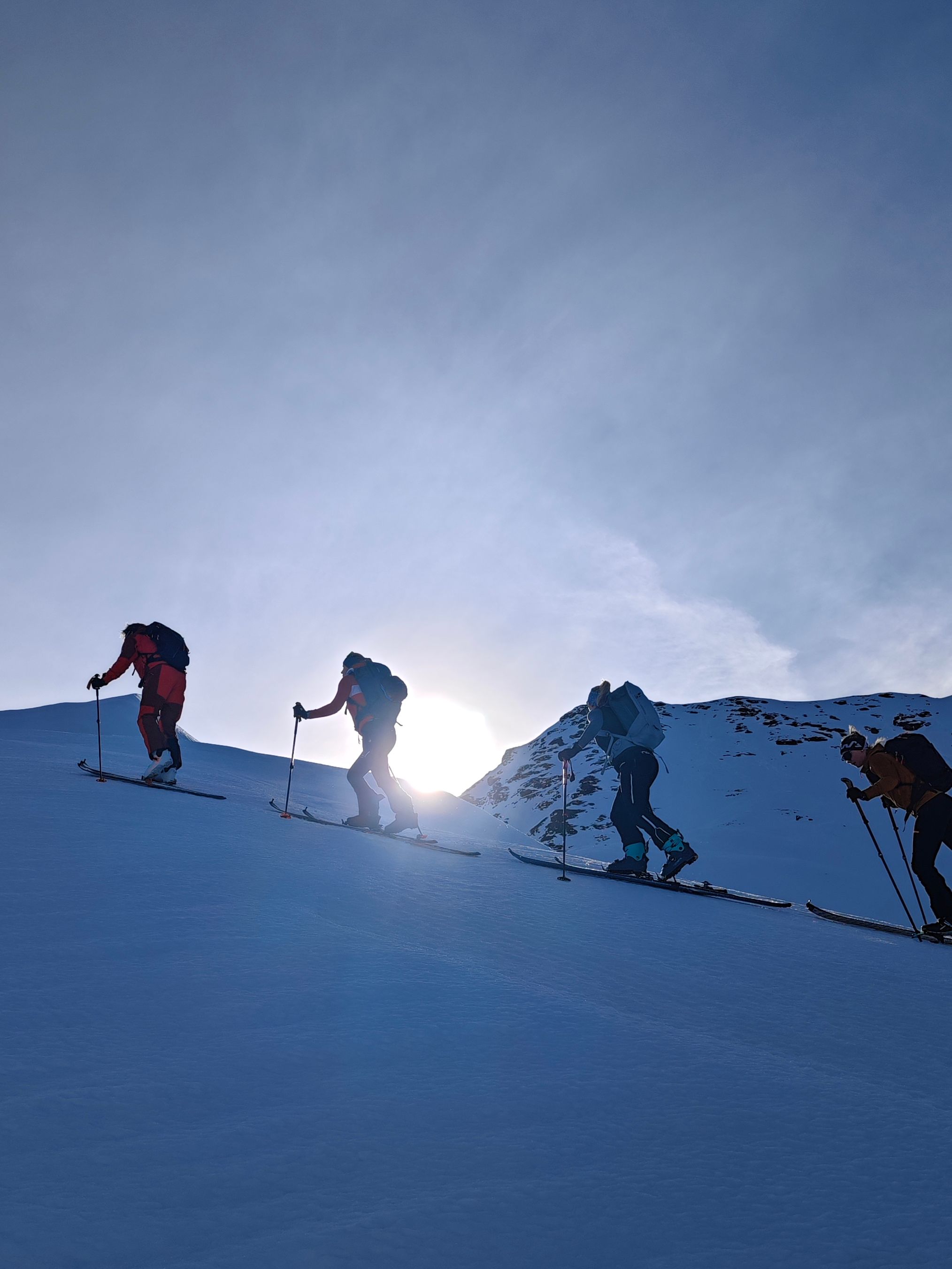 Paul Verbnjak geht eine Skitour