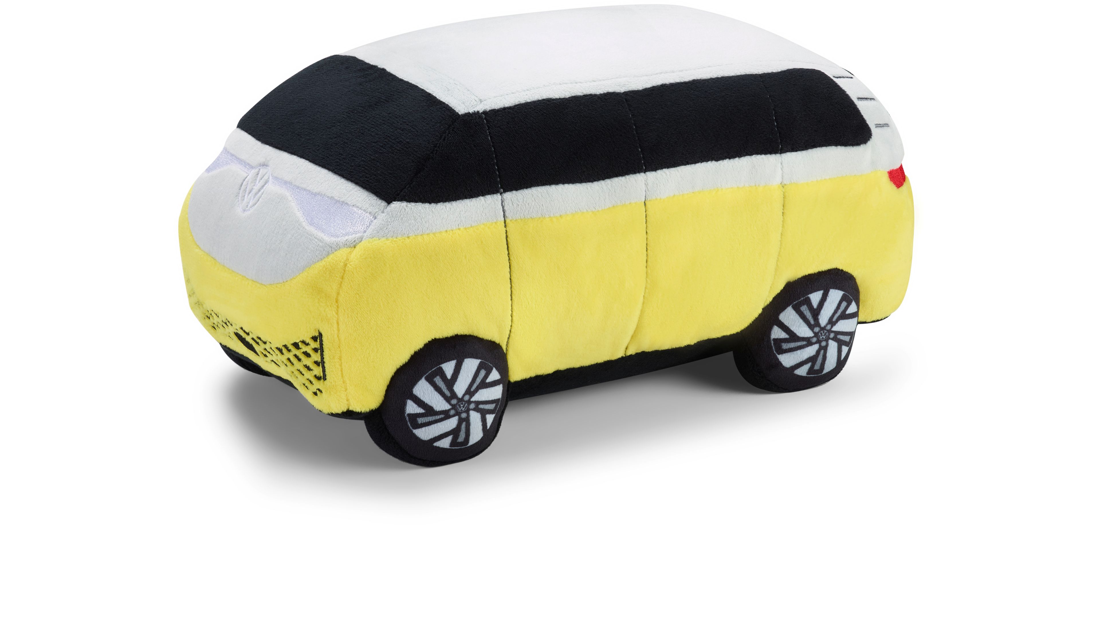 Ein gelber Volkswagen ID. Buzz Plüschbus