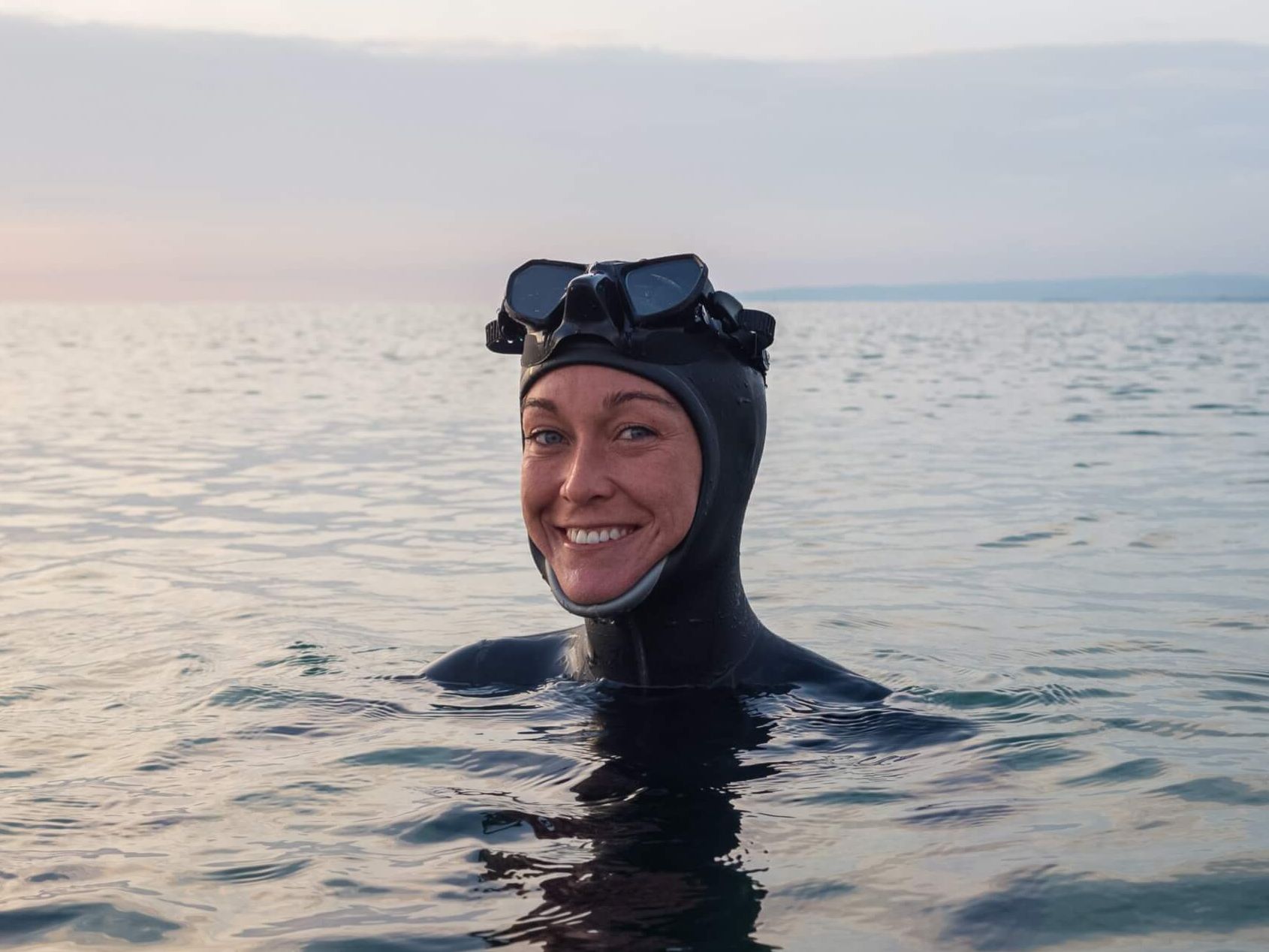 Alessia Zecchini im Meer