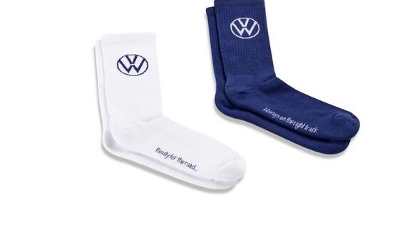 Volkswagen Tennissocken in blau und weiß