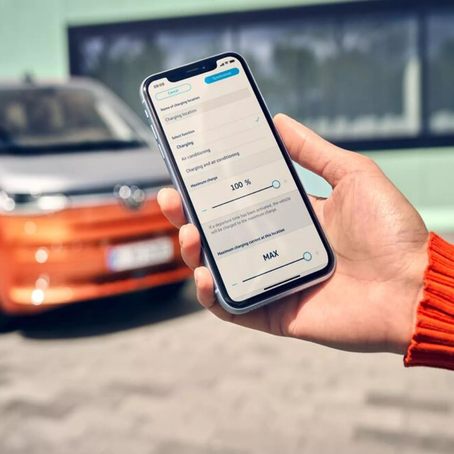 Verbindung NEW Multivan und VW Connect APP, Multivan im Hintergrund