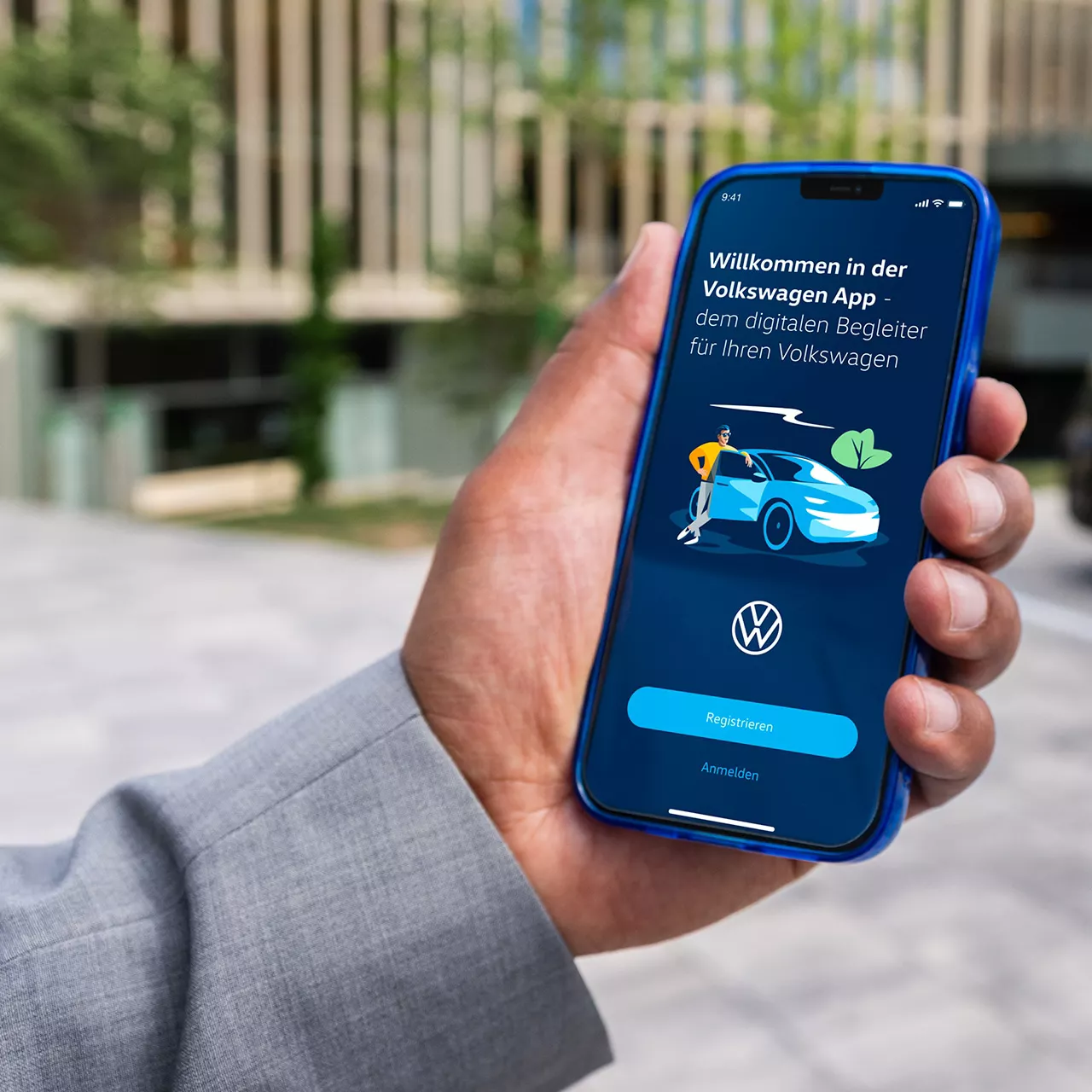 Anmeldefenster der VW We Connect App