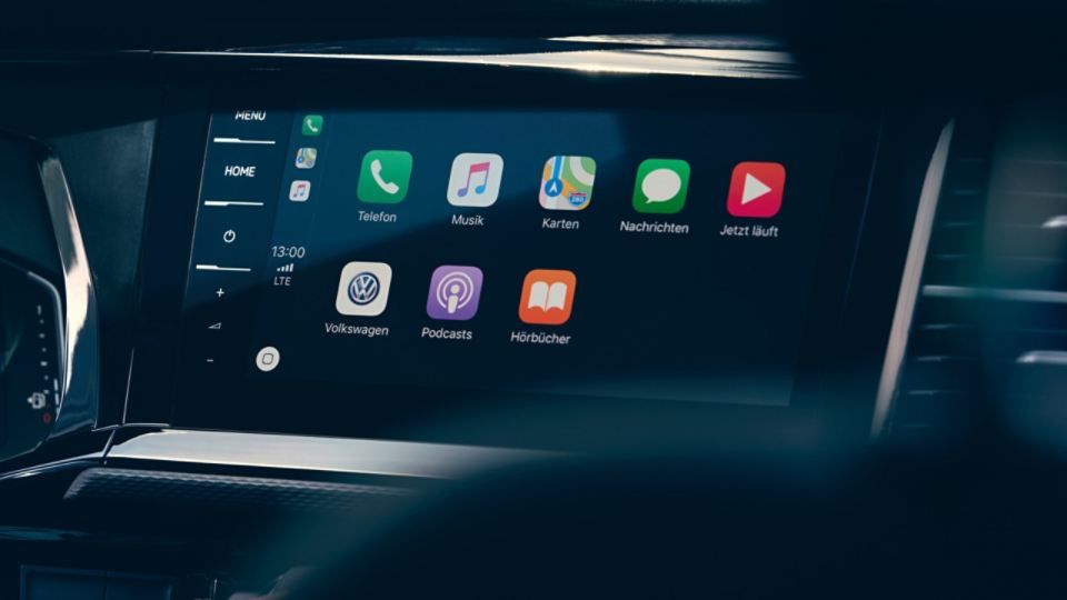 Display des VW California 6.1 mit Wireless App-Connect