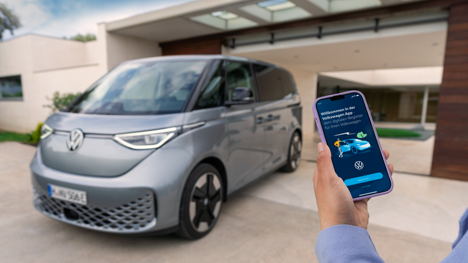 Anmeldefenster der VW We Connect App