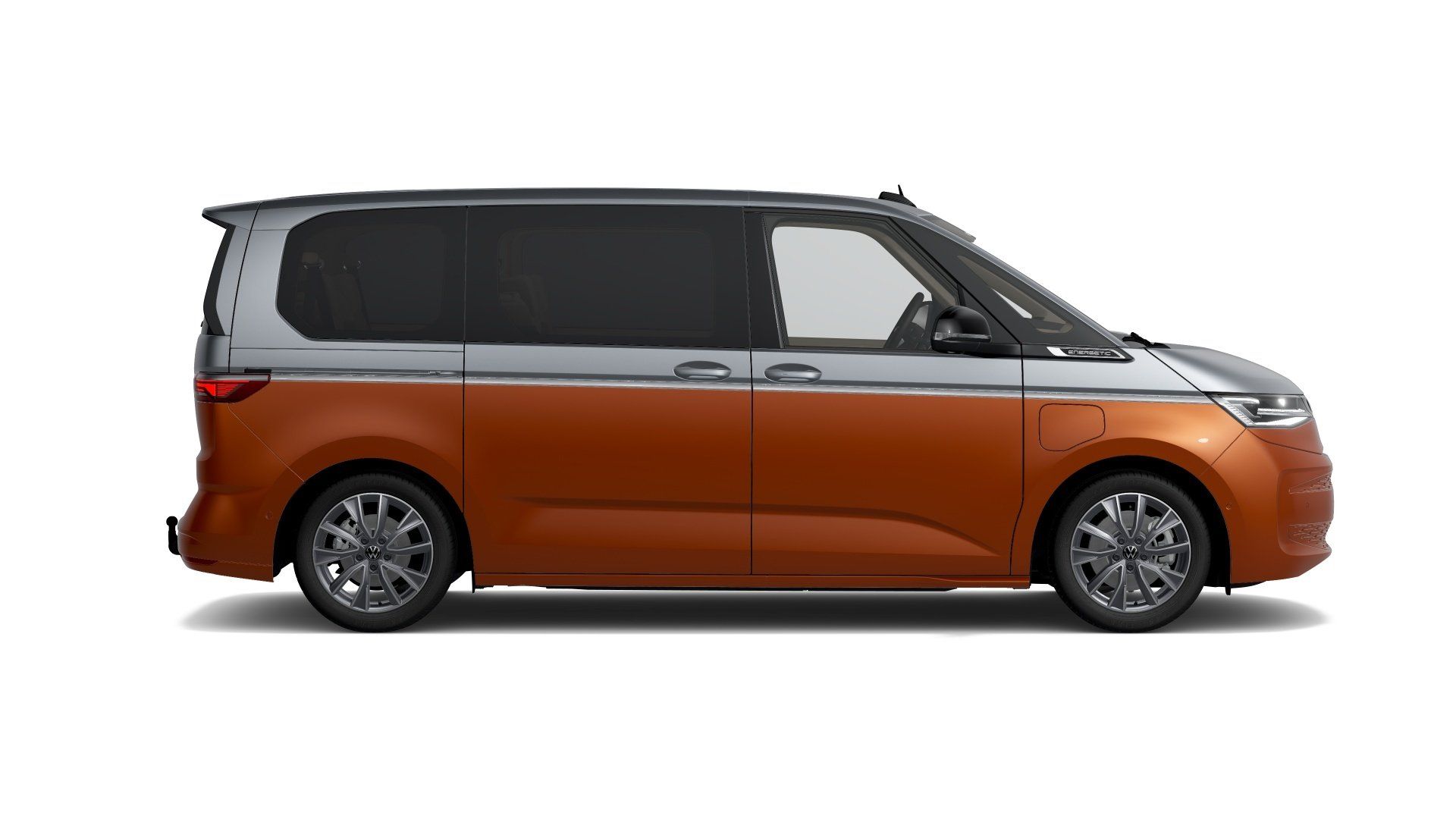 Der neue VW Multivan in silber orange